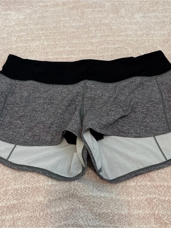lululemon athletica Pants - lululemon athletica Gray Shorts with Black Waistband